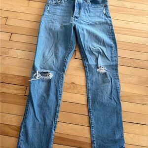 Levi's Blue Straight Leg Jeans for Women